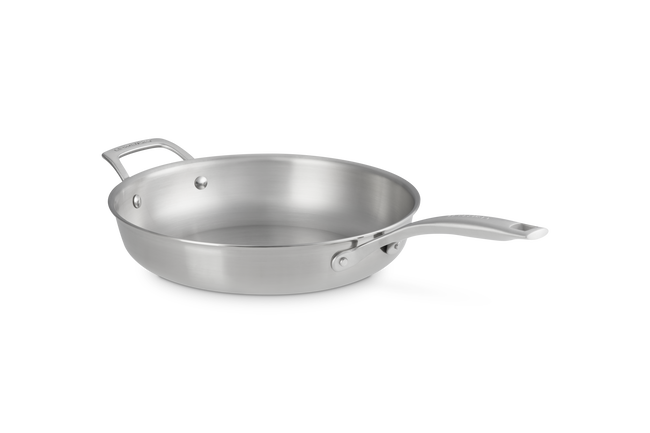 Le Creuset Essential 3-ply Stainless Steel 28cm Frying Pan with Helper Handle image number 2