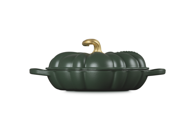 Le Creuset Cast Iron Signature Pumpkin Shallow Casserole 28cm ForetFor&ecirc;t image number 3