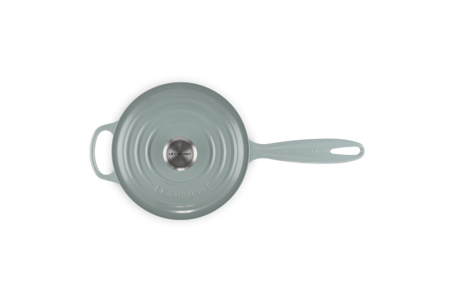 Le Creuset Cast Iron Signature Saucepan 18cm Sea SaltSea Salt image number 4