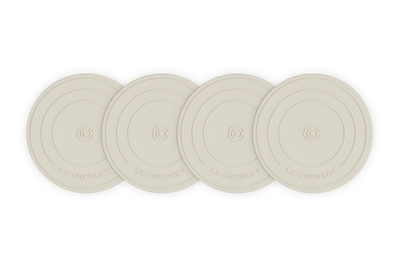 Silicone Set of 4 Coasters Lid Design