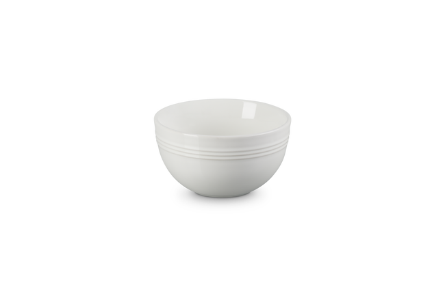 Stoneware Coupe Snack BowlWhite image number 1