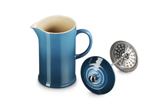 Stoneware Coffee PressDeep Teal image number 6