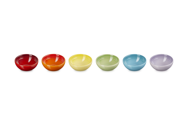 Stoneware Rainbow Set of 6 Pinch Bowls image number 2