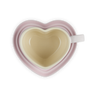 Le Creuset Stoneware Heart Mug with Saucer 220ml Shell PinkShell Pink image number 4