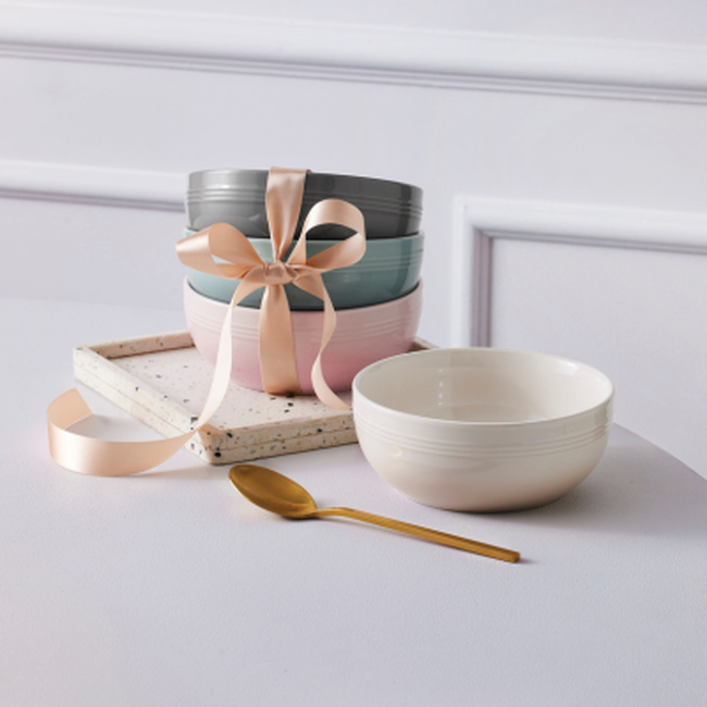 Stoneware Coupe Set of 4 Cereal Bowls image number 3