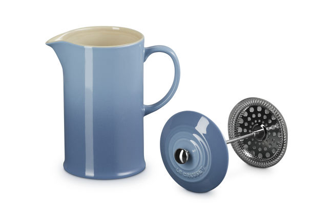 Stoneware Coffee PressChambray image number 5