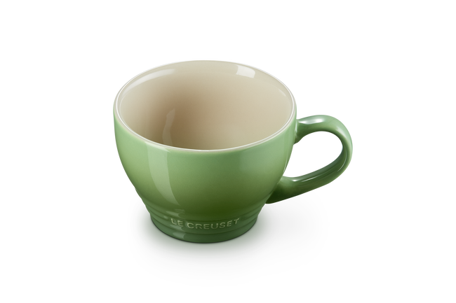Le Creuset Stoneware Giant Cappuccino Mug 400ml Bamboo GreenBamboo image number 2