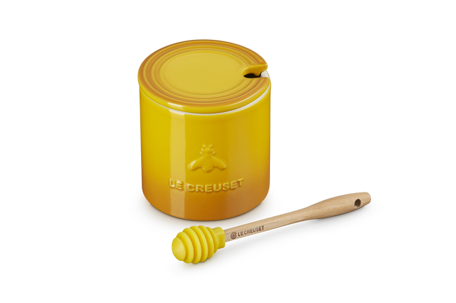 Stoneware Signature Honey Pot with DipperNectar image number 1