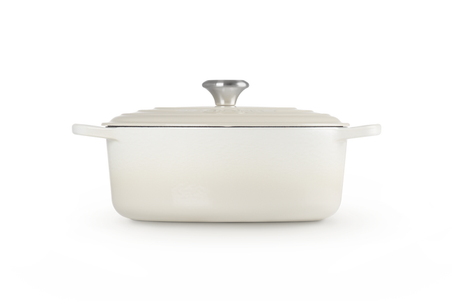 Cast Iron Signature Oval CasseroleMeringue image number 3