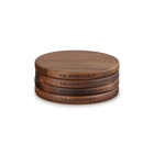 Gourmet Set of 4 Petite Acacia Magnetic Wooden Trivets image number 1