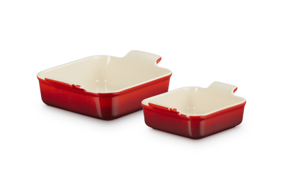 Stoneware Set of 2 Heritage Square Dishes