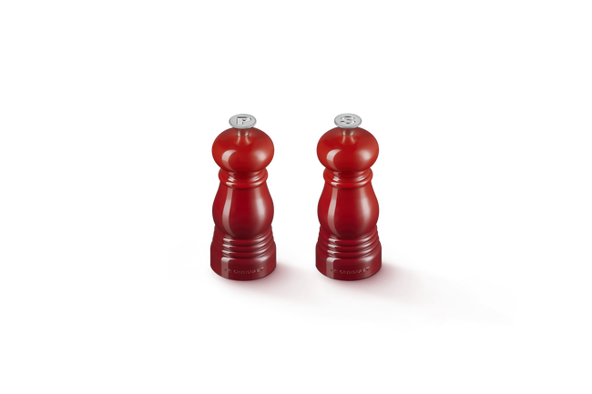 Mini Salt & Pepper Mill SetCerise image number 2