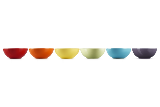 Stoneware Rainbow Set of 6 Cereal Bowls image number 4