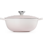 Le Creuset Cast Iron Signature Soup Pot 26cm Shell PinkShell Pink image number 3