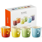 Stoneware Rainbow Set of 6 Cappuccino Mugs image number 3