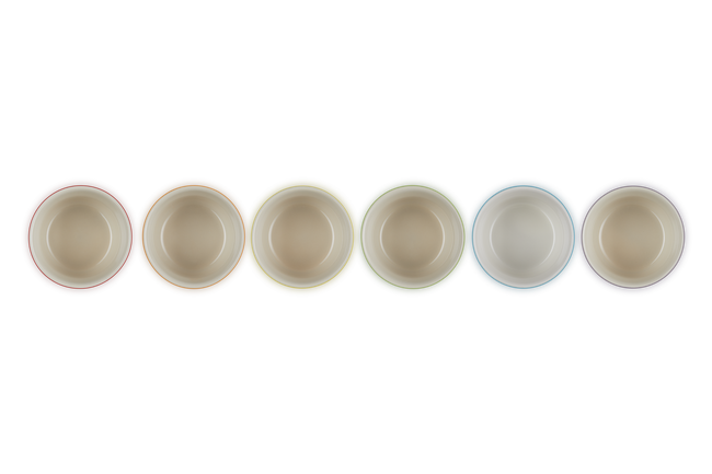 Stoneware Rainbow Set of 6 Mini Ramekins image number 4