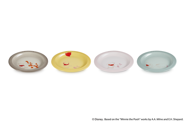 Stoneware Winnie The Pooh Set of 4 Round Plates image number 4