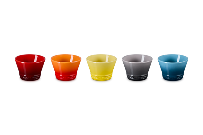 Le Creuset Stoneware Set of 5 Kolbe 150ml Bowls image number 2