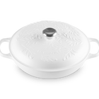 Cast Iron Olive Branch Shallow CasseroleCotton image number 2