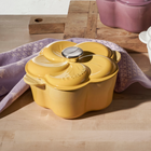 Le Creuset Cast Iron Floral Casserole 20cm image number 1