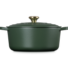 Le Creuset Cast Iron Signature Round Casserole 28cm For&ecirc;tFor&ecirc;t image number 3