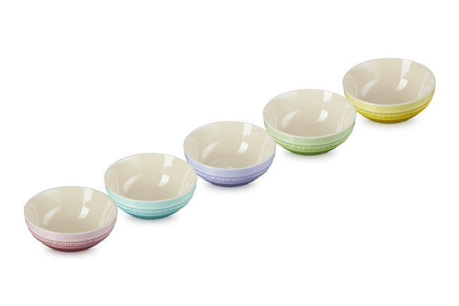 Stoneware Sorbet Set of 5 Multi-Bowls image number 5