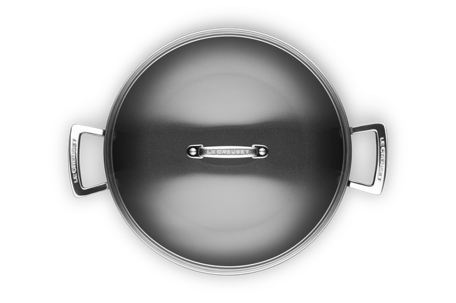 Toughened Non-Stick Shallow Casserole with Glass Lid image number 5
