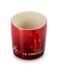 Le Creuset Stoneware Holly Mug with Gold Decal 350ml image number 4