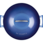 Le Creuset Cast Iron Classic Modern Heritage Shallow Casserole 28cm Azure BlueAzure Blue image number 5