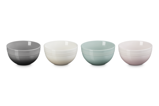 Stoneware Coupe Set of 4 Snack Bowls image number 2