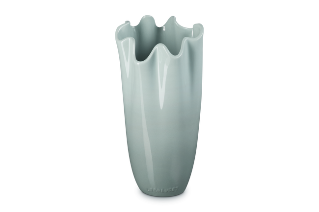 Stoneware Iris VaseSea Salt image number 1