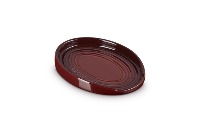 Le Creuset Stoneware Oval Spoon Rest GarnetGarnet image number 6