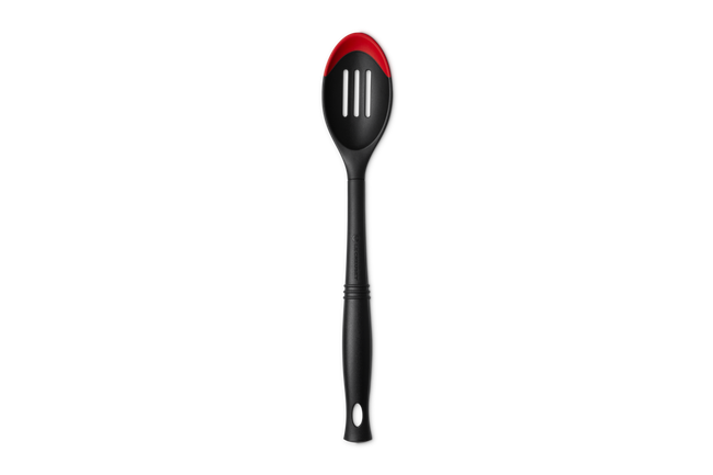Professional Silicone Edge Slotted SpoonCerise image number 1