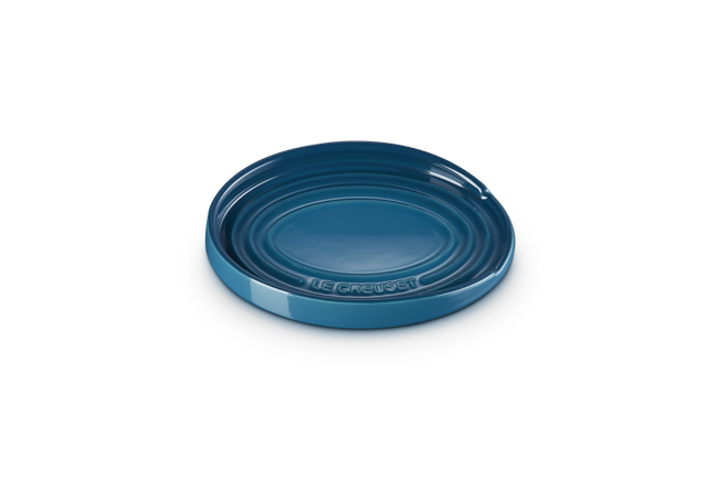 Stoneware Oval Spoon RestDeep Teal image number 1