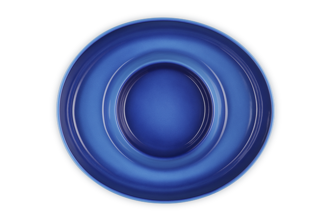 Stoneware Chip and Dip PlatterAzure Blue image number 4