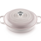 Le Creuset Cast Iron Signature Shallow Casserole 30cm Shell PinkShell Pink image number 2