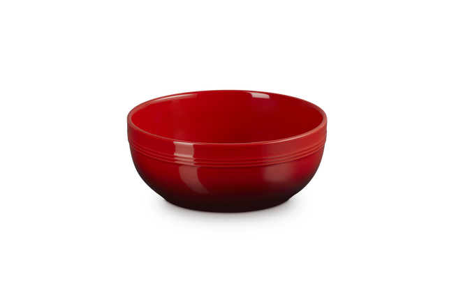 Stoneware Coupe Serving BowlCerise image number 1