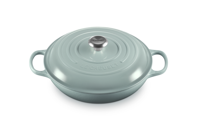 Cast Iron Signature Shallow CasseroleSea Salt image number 2