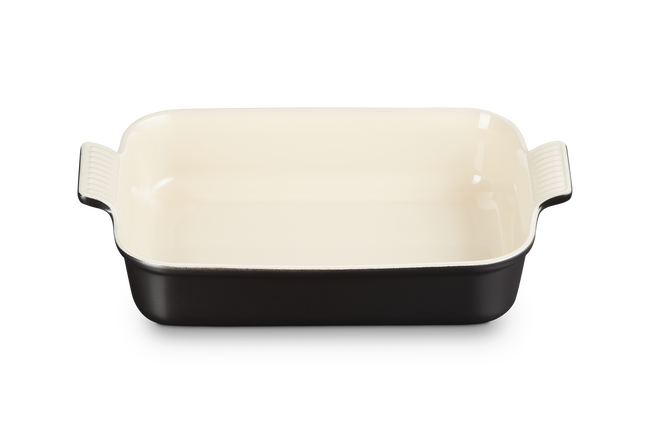 Stoneware Heritage Rectangular DishMatte Black image number 3