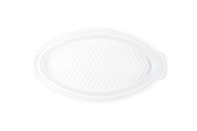 Stoneware Heritage Fish Baker with LidWhite image number 4