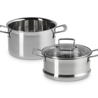 3-ply Stainless Steel Casserole with Steamer Set image number 3