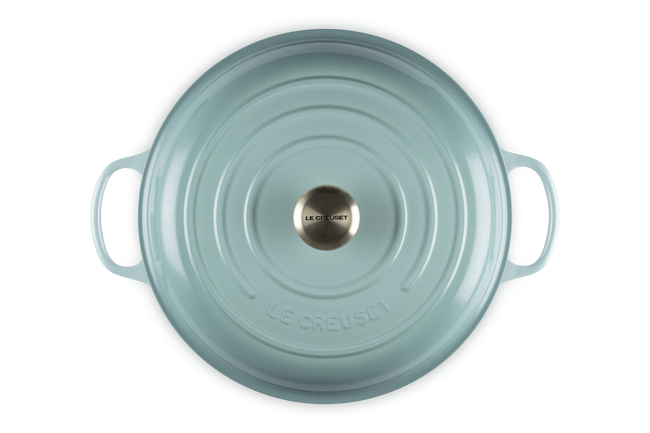 Le Creuset Cast Iron Signature Shallow CasseroleSage image number 5
