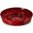 Stoneware Chip and Dip PlatterCerise image number 2