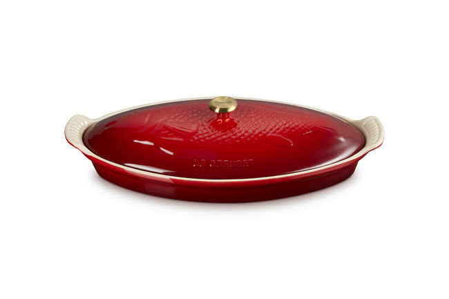 Stoneware Heritage Fish Baker with Lid image number 3