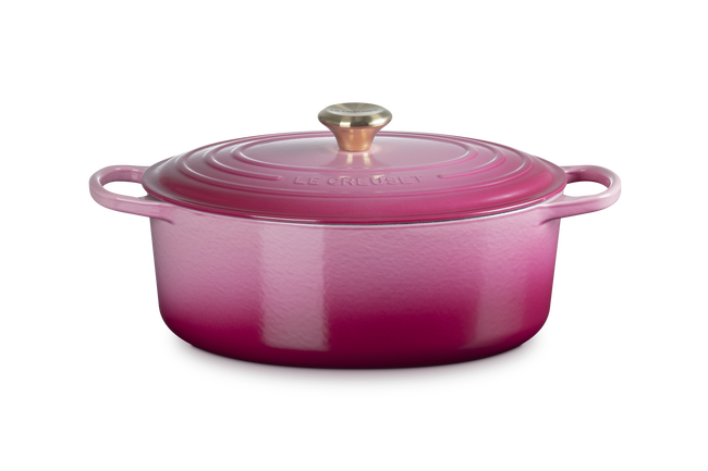 Le Creuset Cast Iron Signature Oval Casserole 31cm BerryBerry image number 1