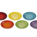 Stoneware Rainbow Set of 6 Side Plates image number 3