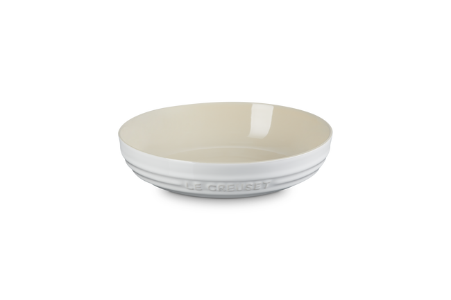 Stoneware Deep Round Dish 20cmWhite image number 1