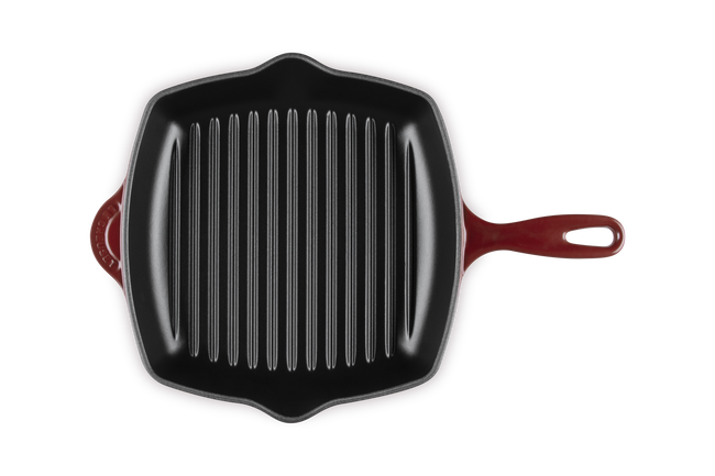 Le Creuset Cast Iron Classic Square Skillet Grill 26cmGarnet image number 4