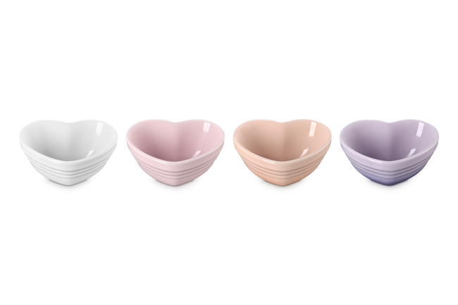 Set of 4 Mini Heart Bowls image number 2