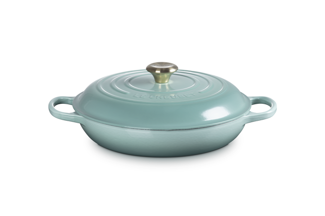 Cast Iron Signature Shallow CasseroleSage image number 1